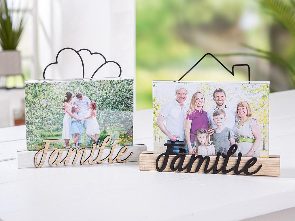 Gilde MDF/Meta ll Fotoaufsteller "Familie VE 4 so 51408