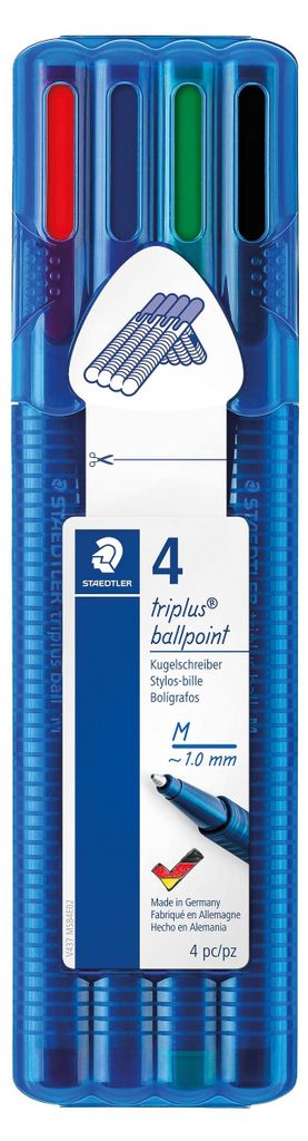 Kugelschreiber triplus ball Kappenmodell M VE=4 Farben