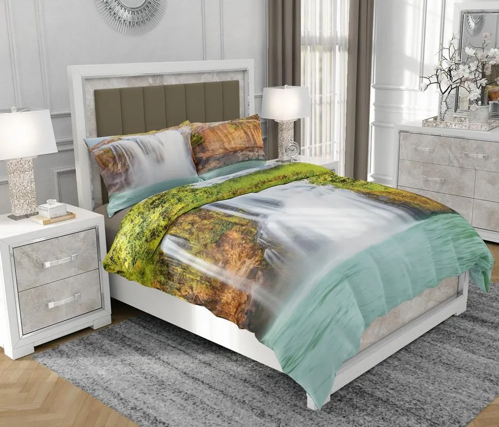Biancheria da letto 200x220 cm + 2x70x80 cm, set 3 pezzi, 100% cotone, cerniera, multicolore - SOVIO | So.0257