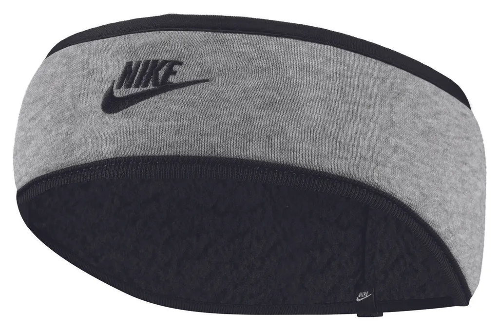 Nike Club Fleece Bandeau 9038/272 Gris Chiné et Noir Taille Unique