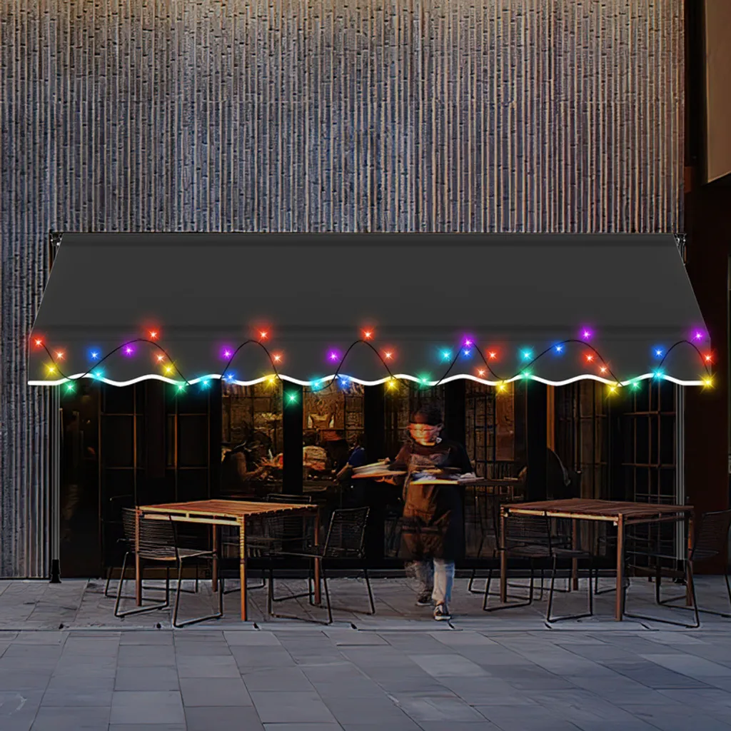 Tenda da Sole Fiqops 3M Grigio Chiaro: Protezione UV e Stile per Balcone - 7