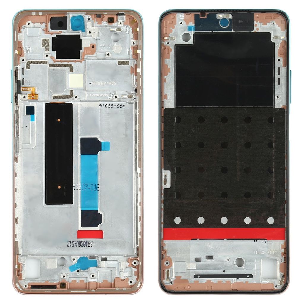 Front Housing LCD Rahmen für Xiaomi Redmi Note 9 Pro 5G Grün Bezel Plate Zubehör