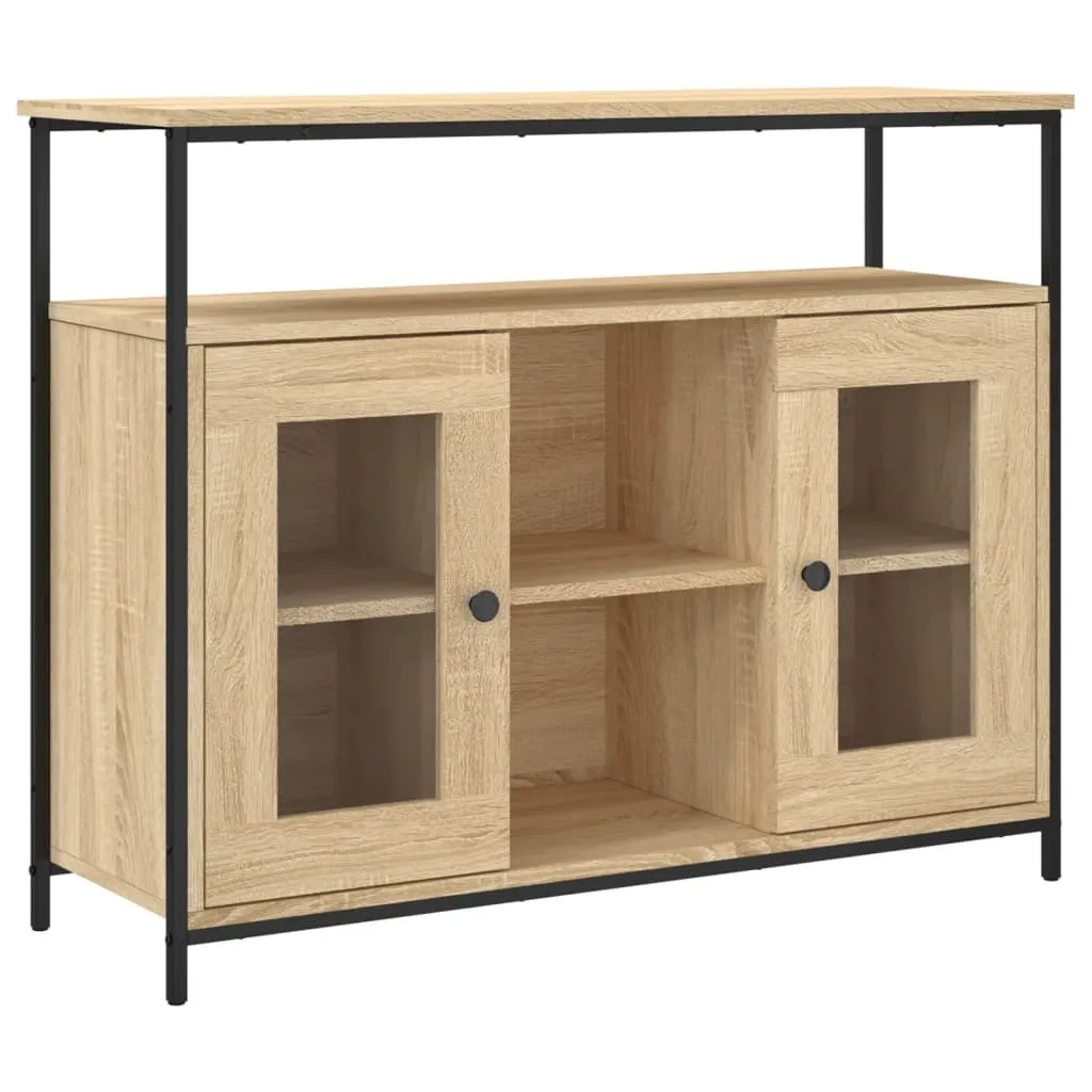 Madia Moderna SYFAX™ Rovere Sonoma 100 cm - Buffet Legno Multistrato
