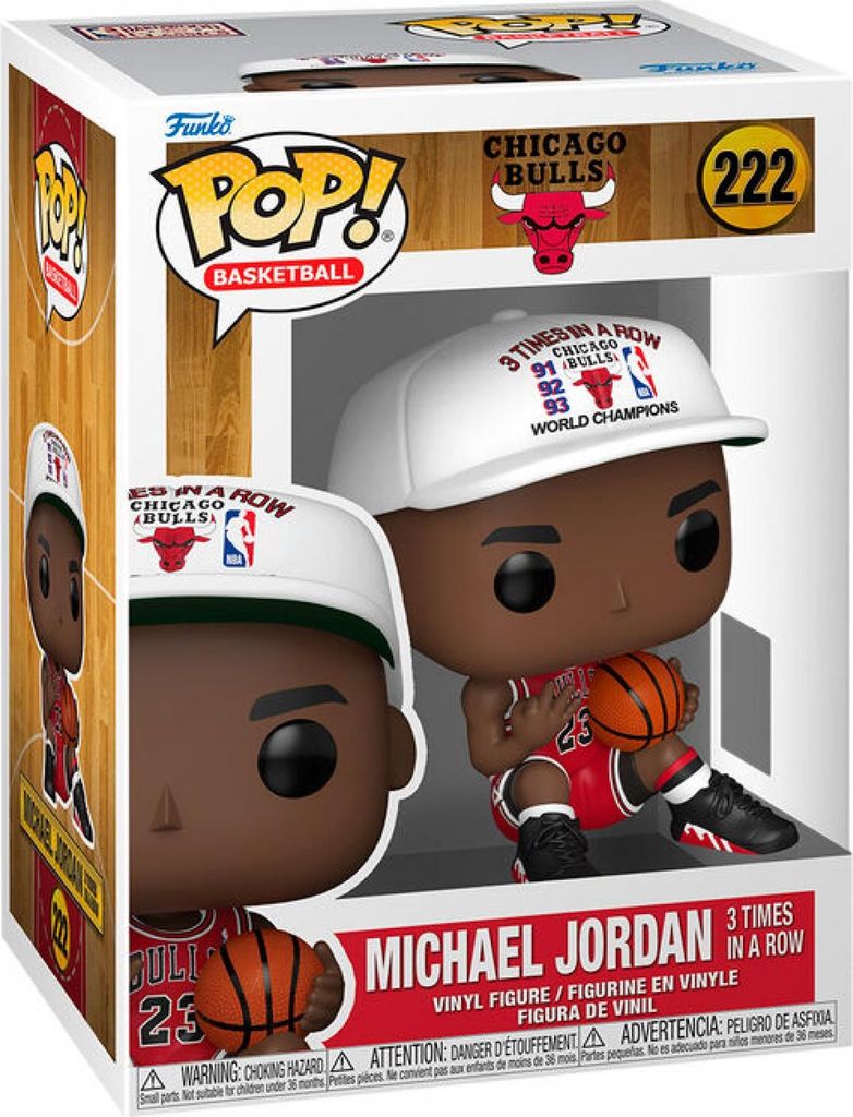 POP figure NBA Chicago Bulls Michael Jordan 3 Times in a Row #222