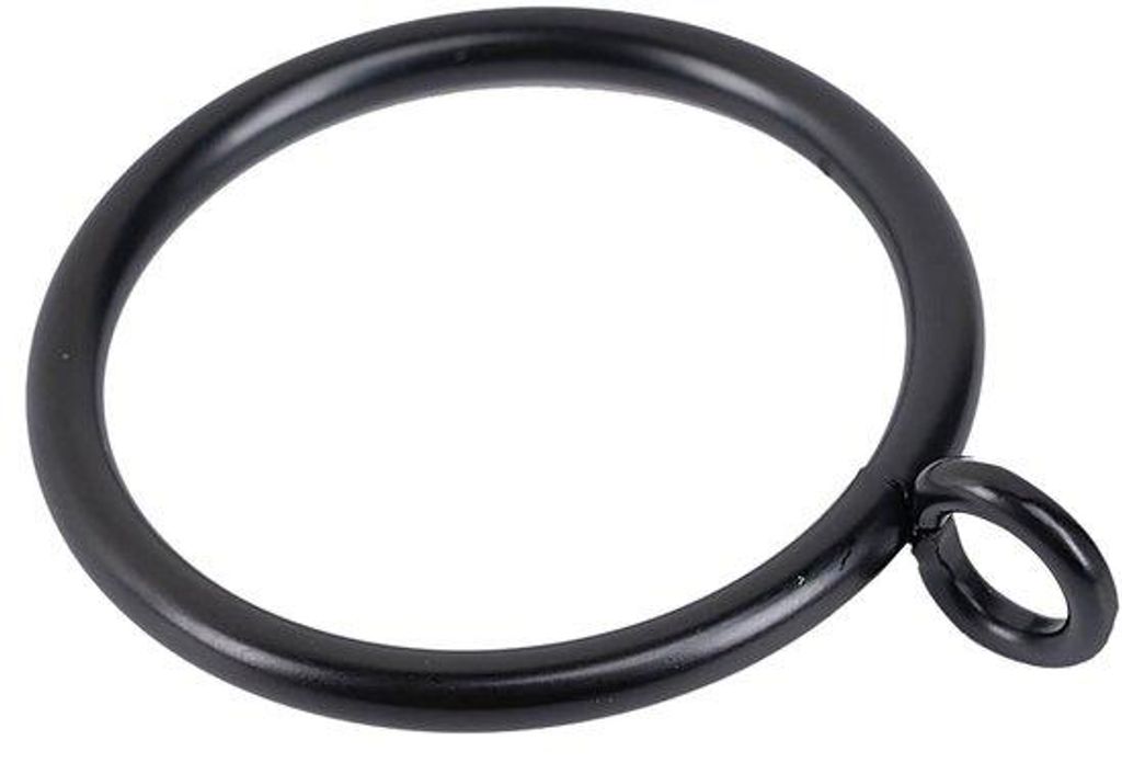 Metallische Vorhangringe mit Innendurchmesser 38 mm, 24 Stück, schwarz, TXZWJZ, CLJ-38 mm