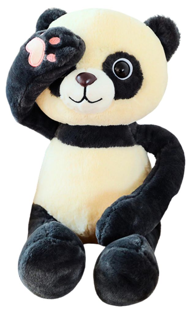 Peluche mascotte peluche panda avec aimants 23cm Image du produit 