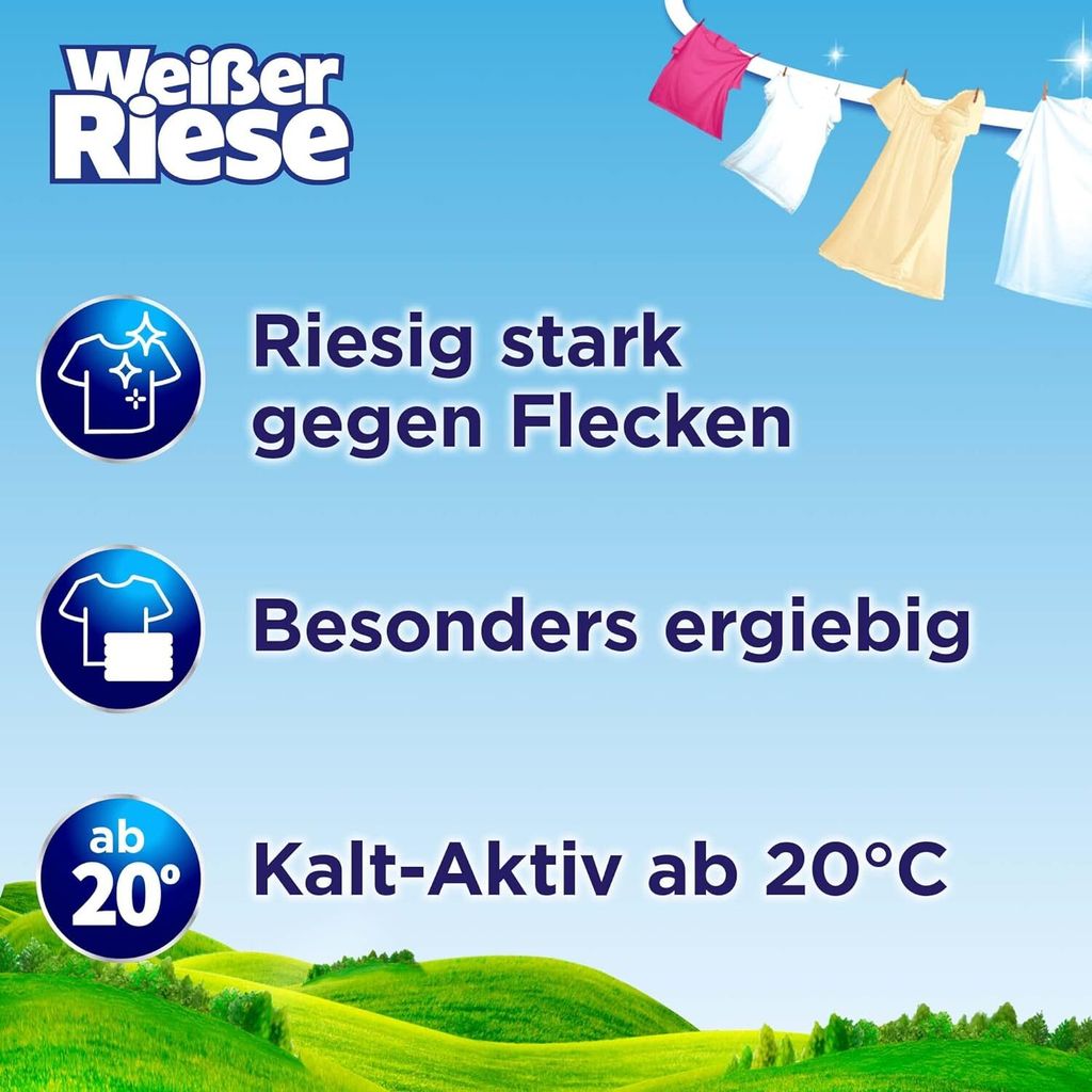 WEIßER RIESE Colorwaschmittel Color Pulver 90WL Produktbild 2