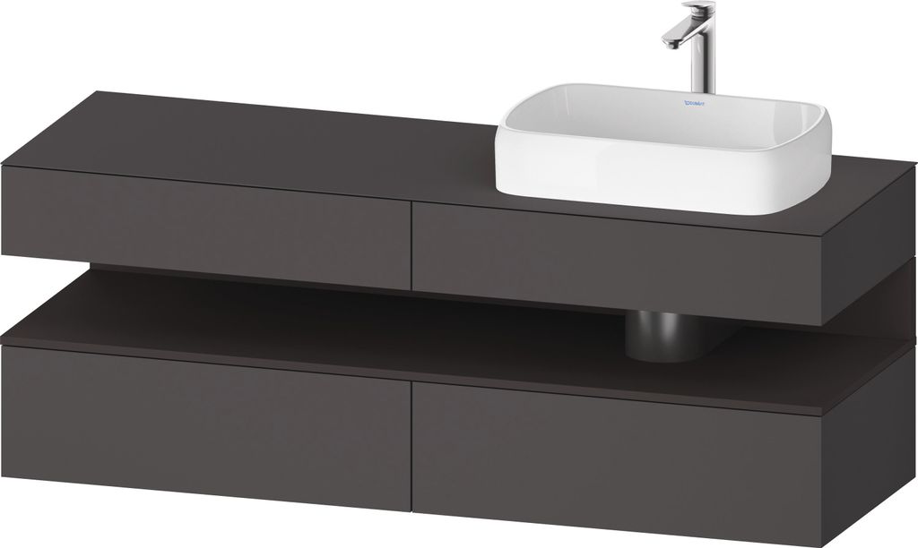 DURAVIT QA4778080490000 QTG KWTU WH Ek. 1600x550x600 Gt Mt. Produktbild 