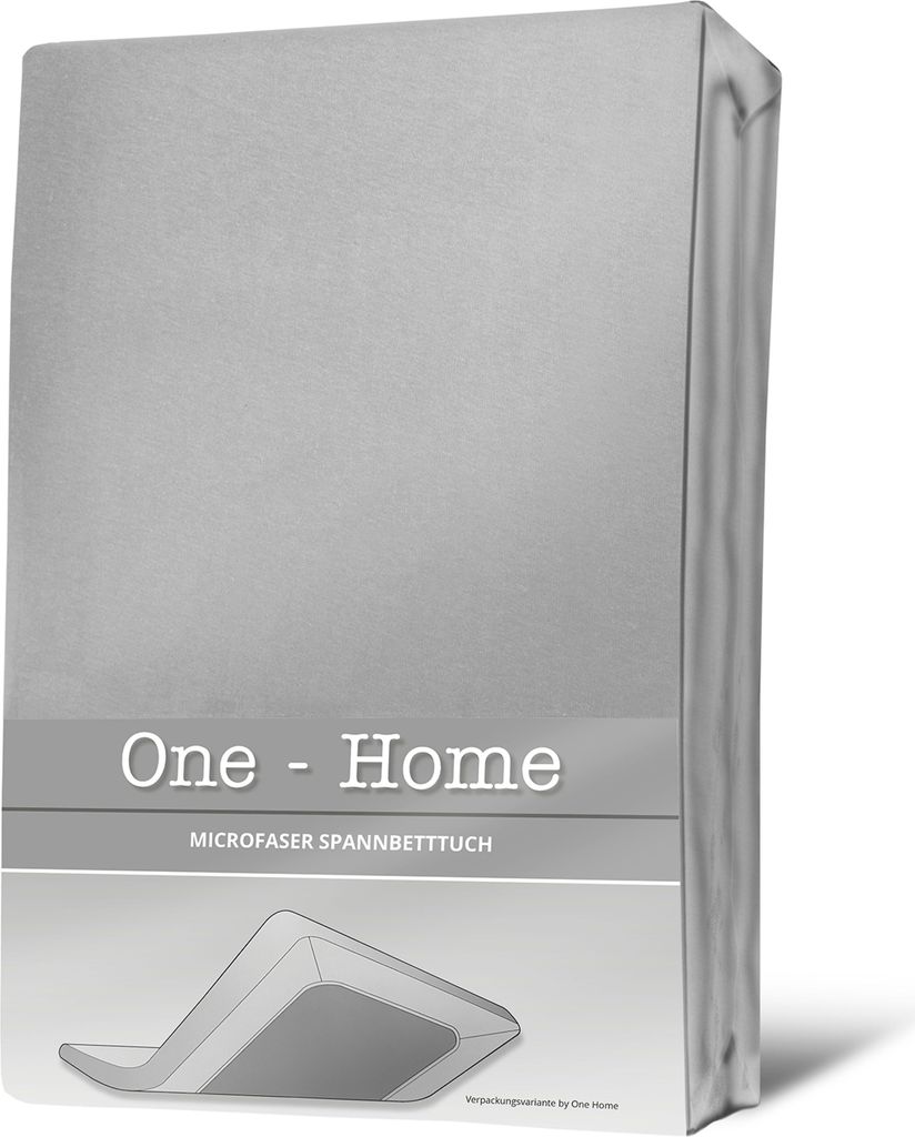 Spannbettlaken silber 180x200 cm - 200x200 cm Microfaser Spannbetttuch