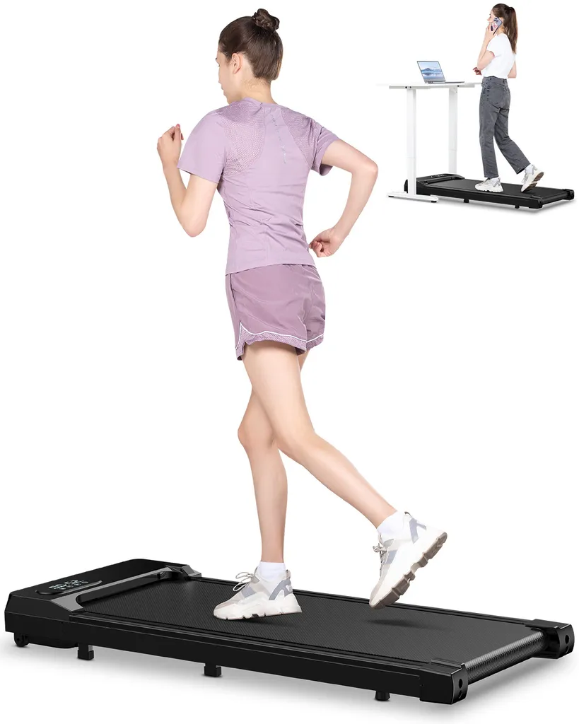 Tapis de marche motorisé silencieux - Appareil de fitness sous bureau