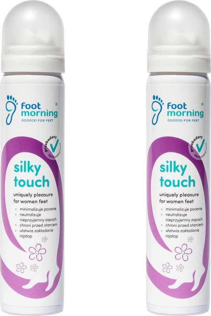 Fußseide gegen Wundscheuern Foot Morning Silky Touch - 2set x 100 ml