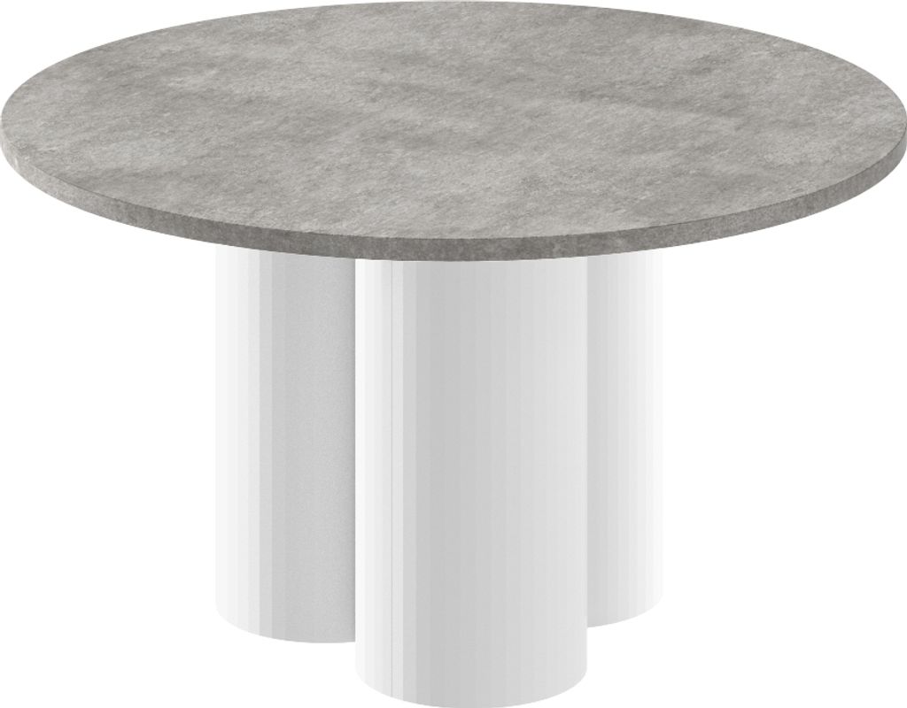 Design Couchtisch HRE-222 rund Hochglanz Wohnzimmer Tisch 80 x 50 cm