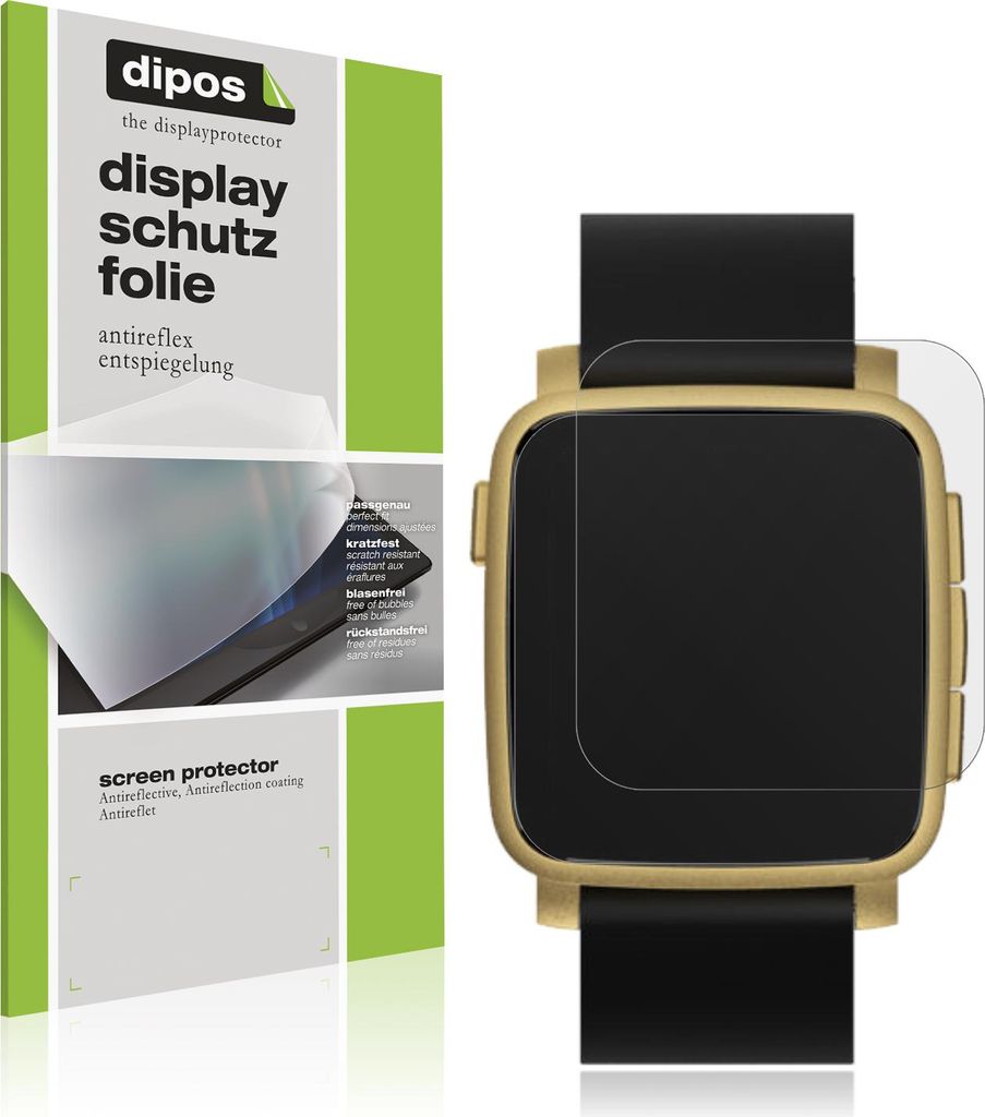 6x Schutzfolie für Pebble Time 2 matt Displayschutzfolie Folie Display Schutz dipos