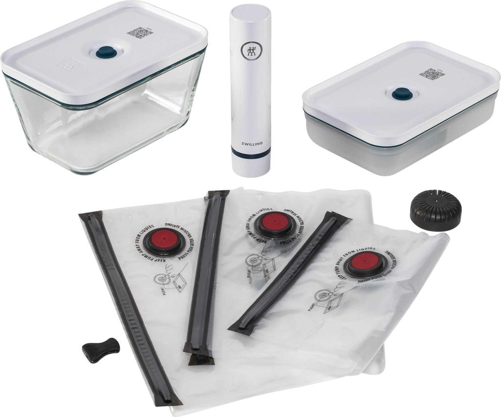 ZWILLING Fresh Save Vakuum Starter Set Glas 8 teilig La Mer Produktbild 