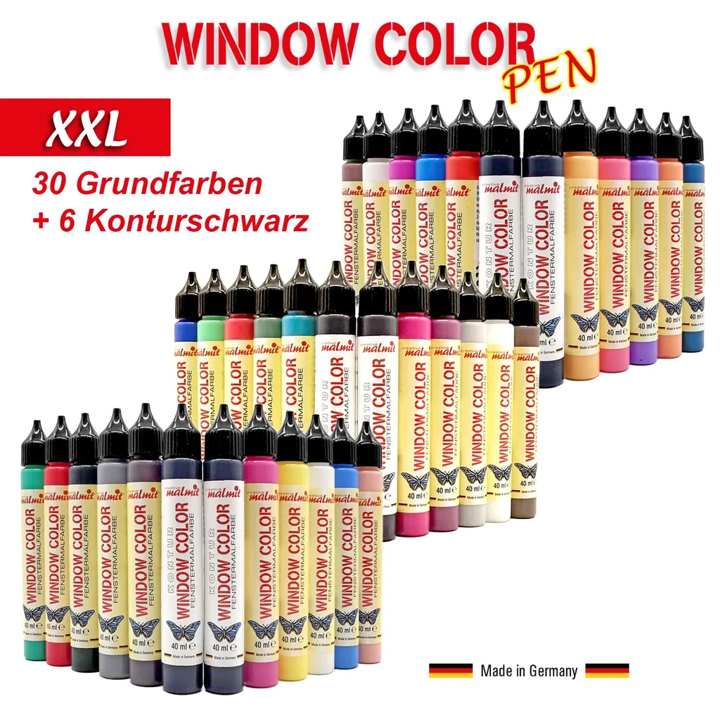 Window Color Pen XXL-Set 36 Fenstermalfarben | Kaufland.de