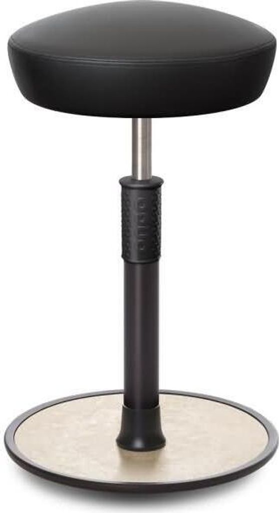 Sitz- Stehhocker Free Tall Hutsitz skai Kunstleder schwarz schwarz /cremeweiß.