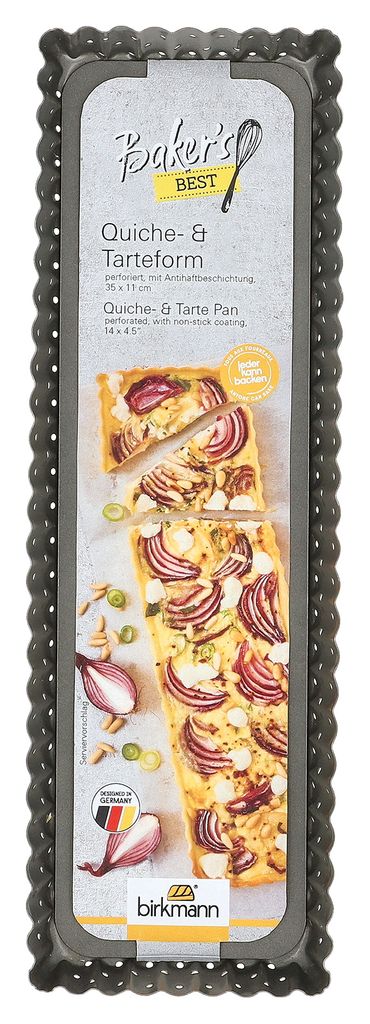BIRKMANN Quiche- und Tarteform, L 35 x B 11 H 3 cm, eckig, Produktbild 