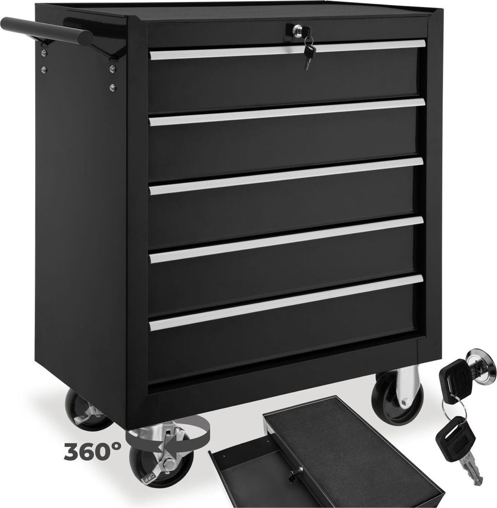 tectake® Werkzeugwagen Rollen Ø 100 mm Produktbild 