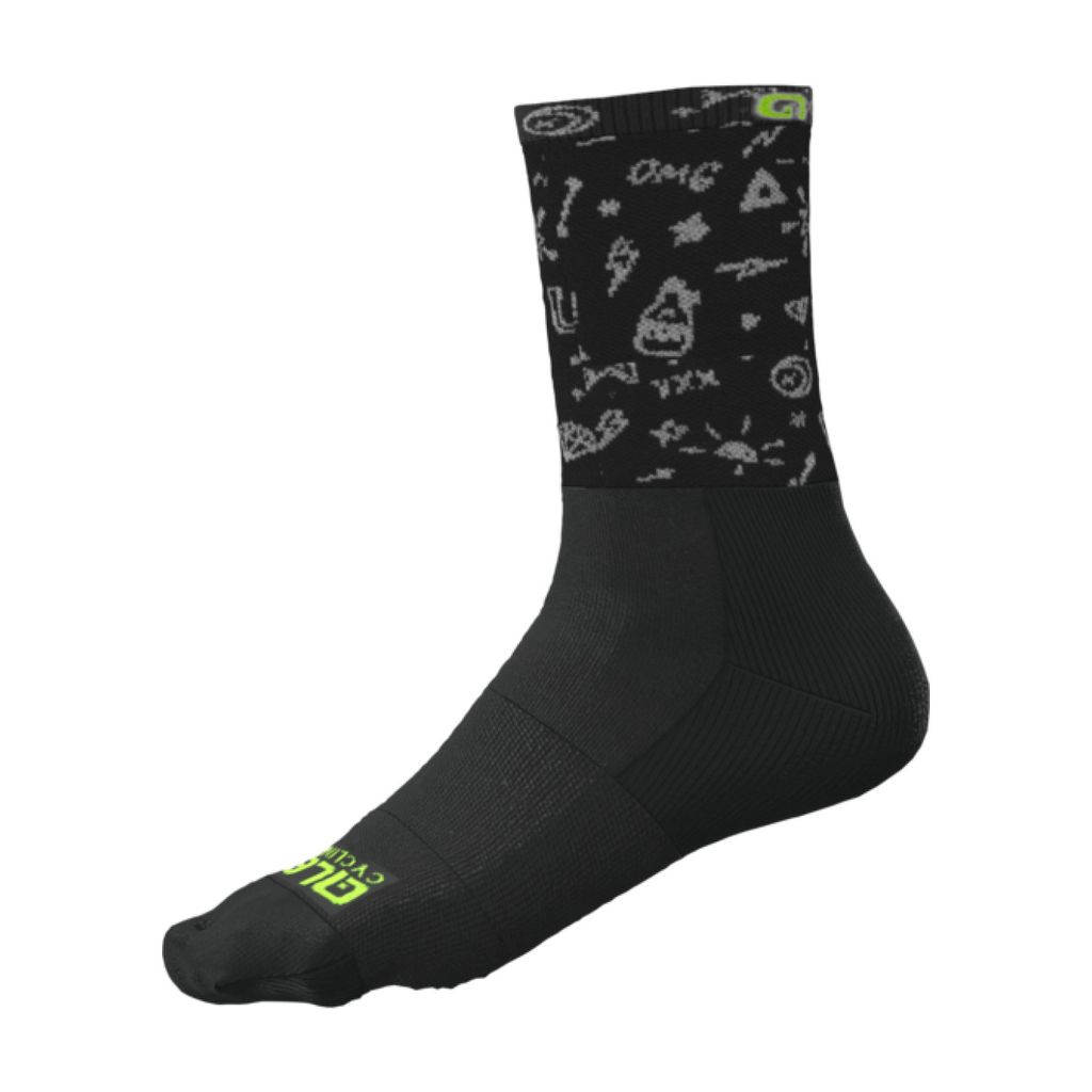 ALÉ Klassische Fahrradsocken - VERSILIA - Schwarz 44-47
