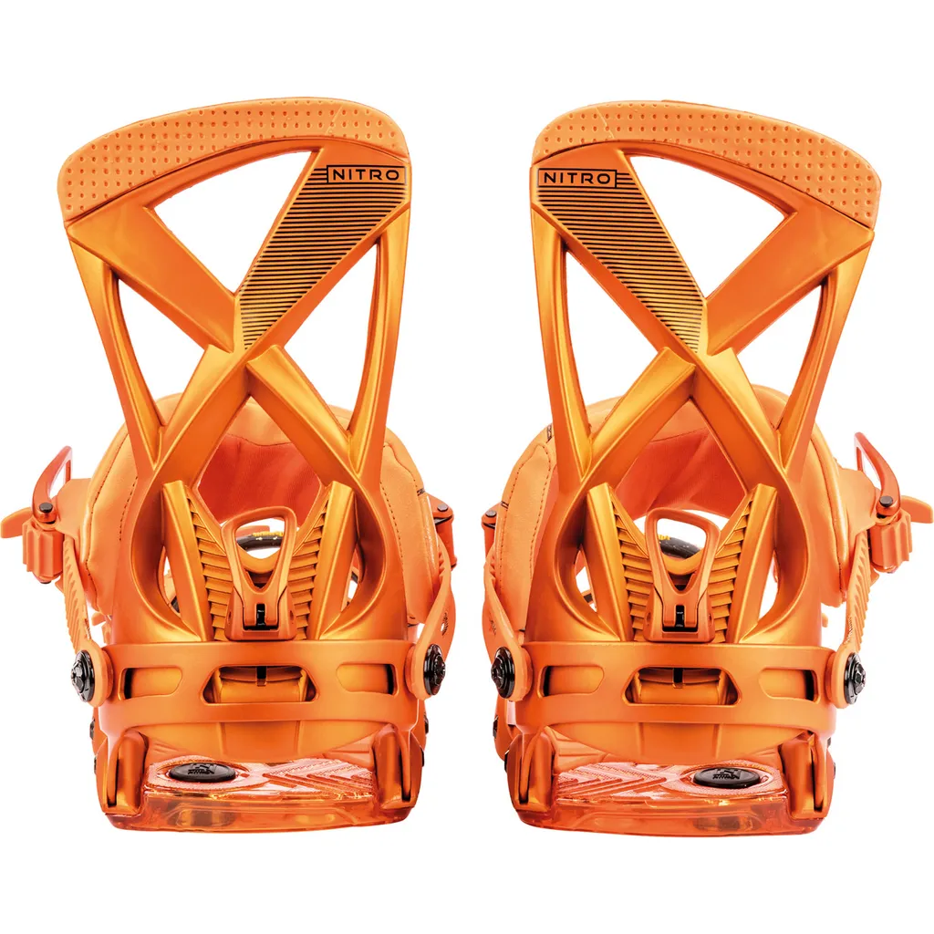 Fixations snowboard Nitro Phantom orange L pour homme performantes