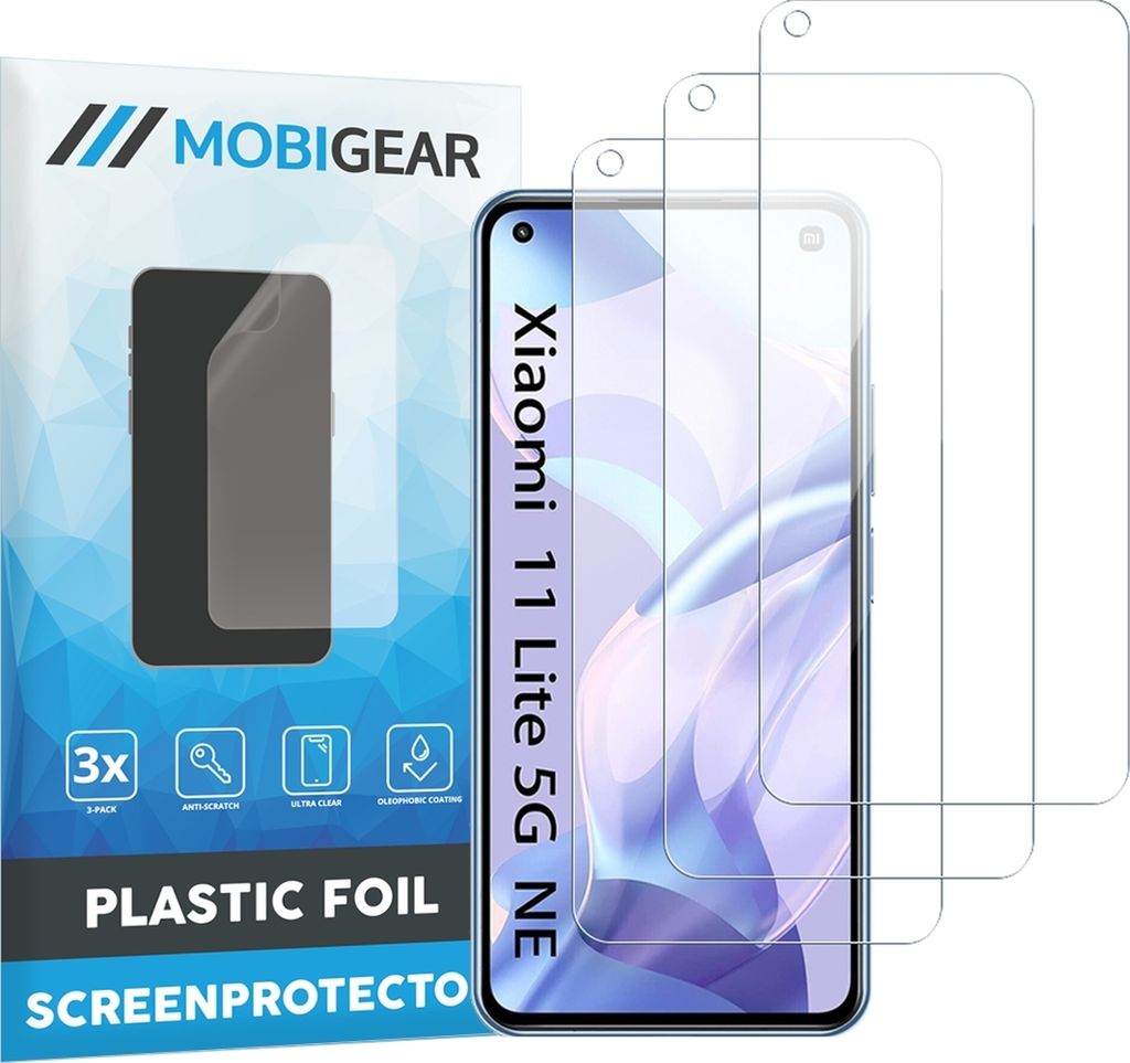 Mobigear  Xiaomi Mi 11 Lite Displayschutz Schutzfolie - Produktbild 