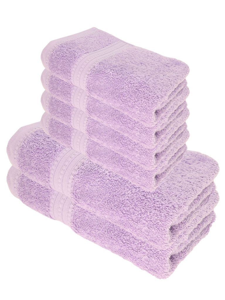 Julie Julsen BIO Duschtuch-Set 6 tlg. 2 Dusch- 4 Handtücher Lavendel