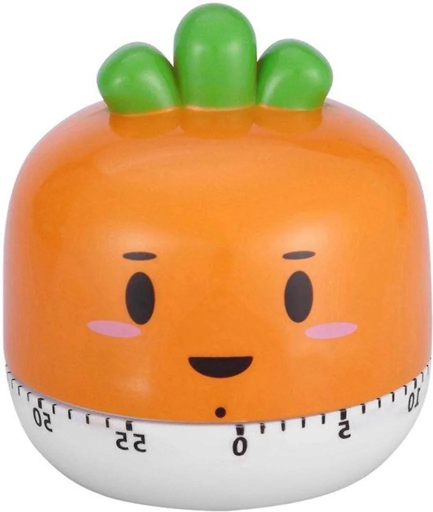 Minuteur de cuisine mécanique orange - Ne manquez plus vos cuissons !
