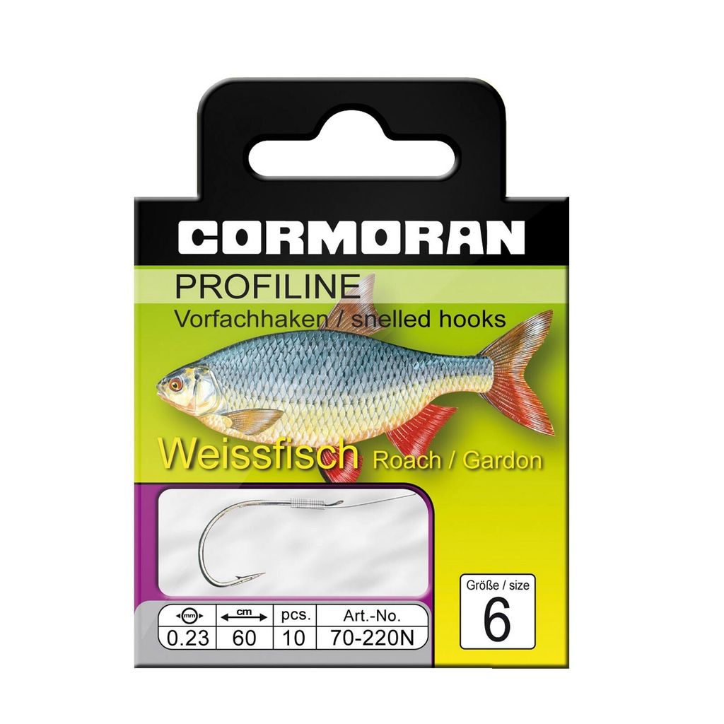 Cormoran Profiline Vorfach mit Weissfischhaken 220 N - Gr 18 - 0,10 mm