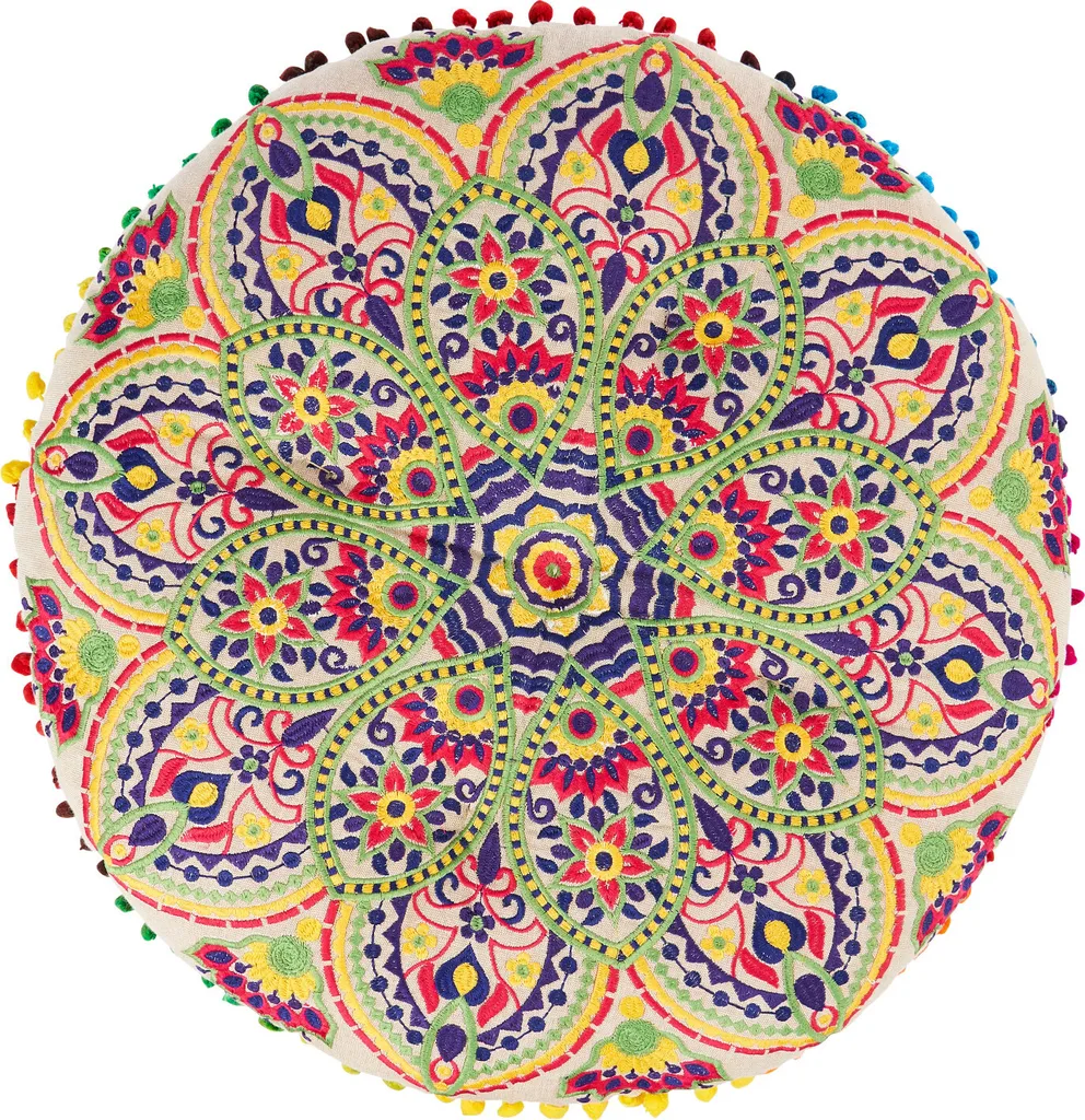 Coussin de sol déhoussable Hakika déco boho avec poignée intégrée - 2