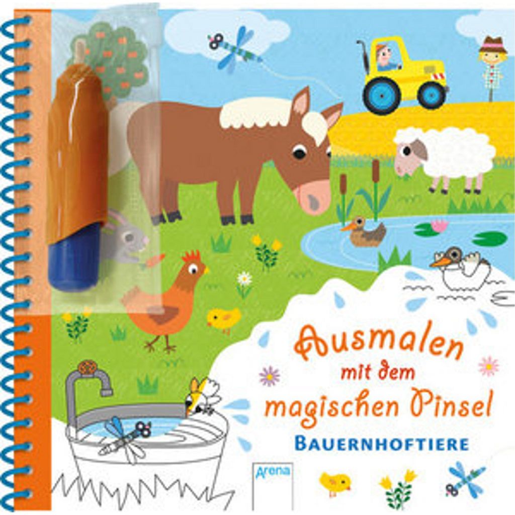Ausmalen mit dem magischen Pinsel. Bauernhoftiere Produktbild 