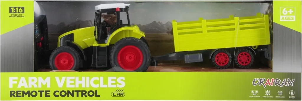 Véhicule de Ferme RC pour Enfant 45cm avec Pelle de Chargement 8614