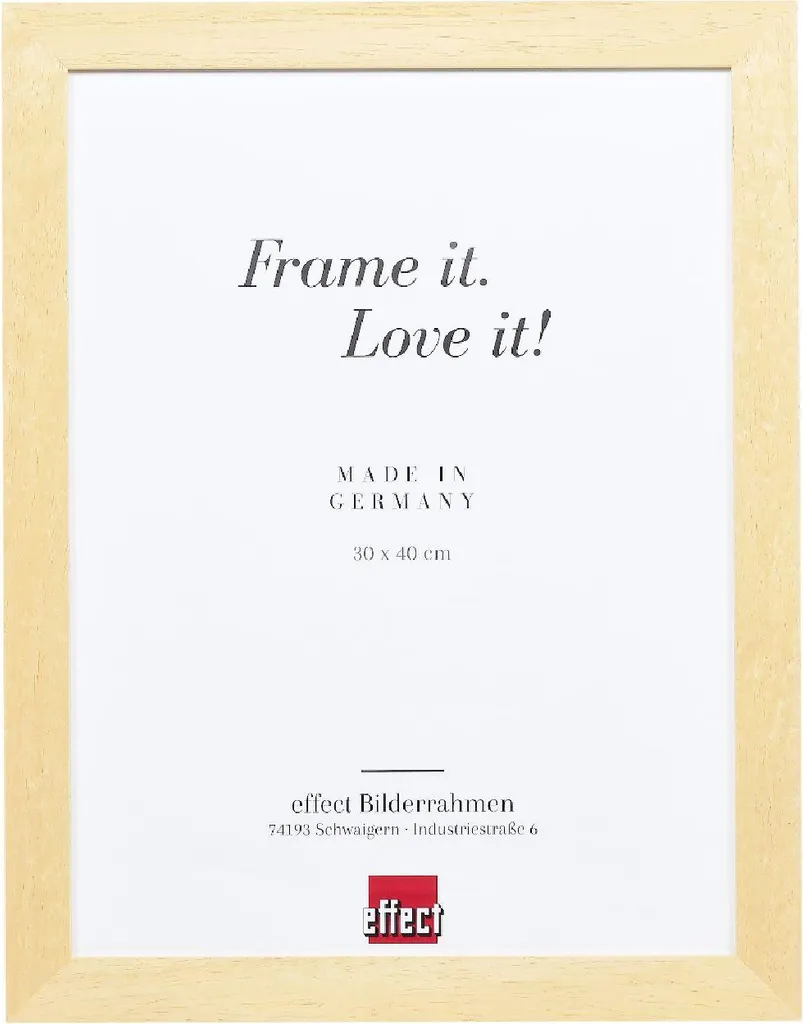 Cornice Art Glass 20x25 Legno Naturale - Proteggi i Tuoi Momenti