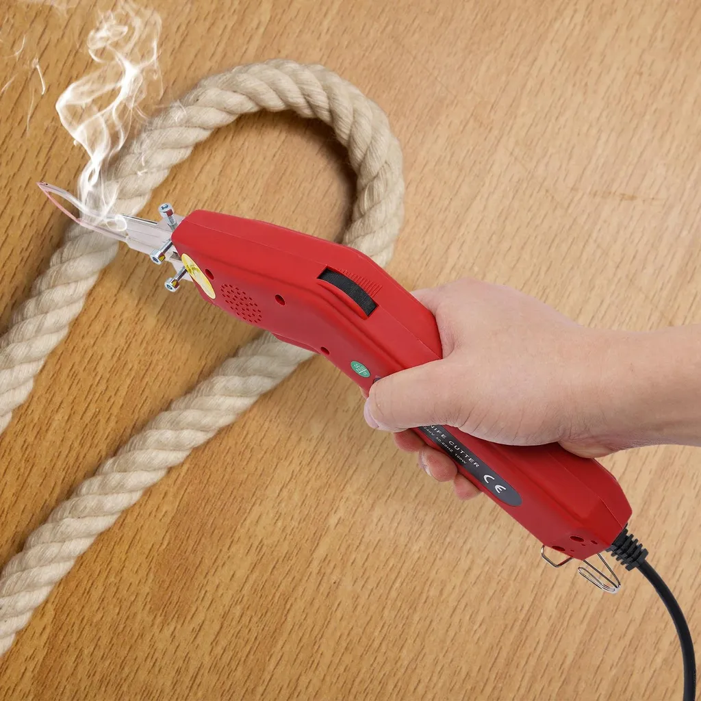 Cutter électrique à lame chauffante 100W 220V rouge pour cordes