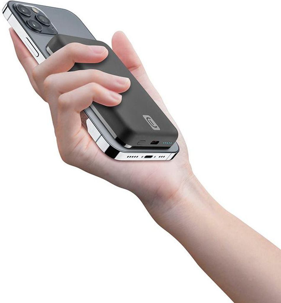 cellularline Powerbank PBMAGSFCOL5000WIRK 5.000mAh sw Produktbild 9