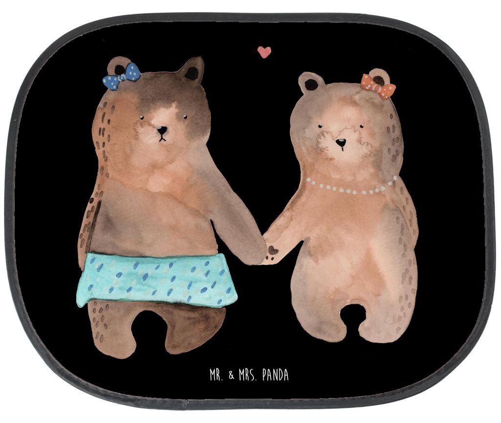 Mr. & Mrs. Panda autofenster sonnenschutz Bär Freundin - Schwarz - Geschenk, Auto, Autoscheiben, Beste Freund Liebe Liebesbeweis Verliebt Kumpel K...