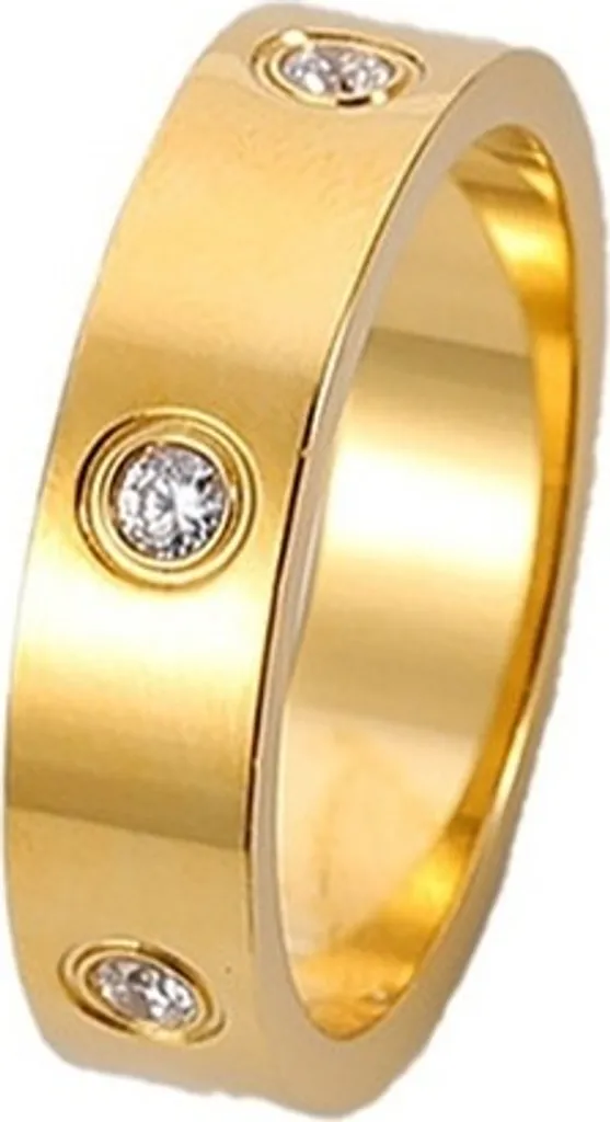 Anello in Oro NO-17346 con Zirconi | Qualità Artigiana 59mm KP17346