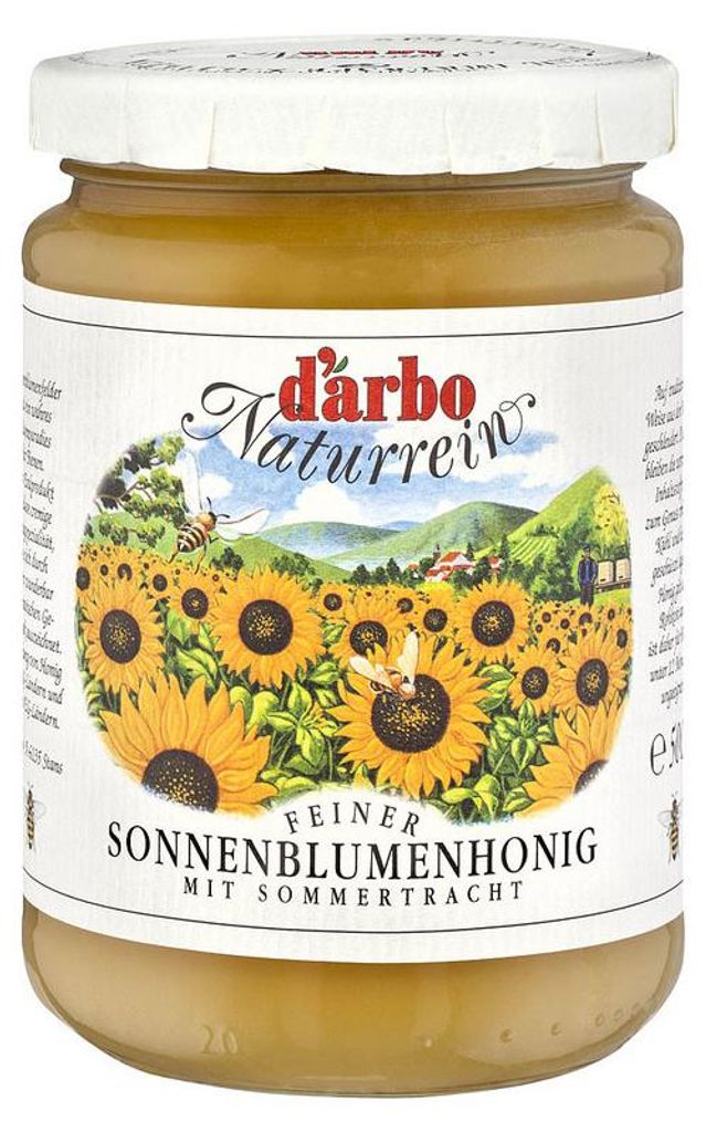 Darbo Sonnenblumenhonig Naturrein cremiger Brotaufstrich Produktbild 