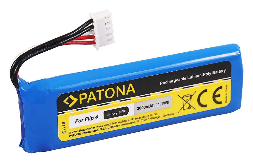 Batterie PATONA pour JBL Flip 4 - Remplacement Haute Performance Li-ion