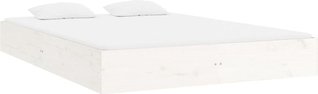 Cloris DesignMöbel Klassische Betten - Weiß Massivholzbett - Doppelbett Weiß 180x200cm Schlichtes4936369
