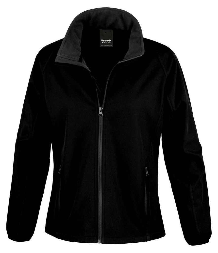 Result Core - Softshelljacke Zum Bedrucken für Damen FK1246 (XL) (Schwarz)