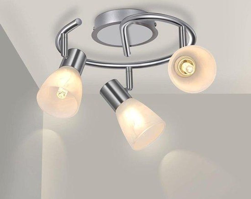 Drehbare Deckenleuchte 3er LED Set für Wohnzimmer Küche Bad