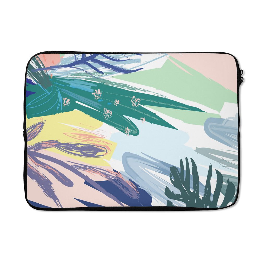 MuchoWow Laptop Hülle 14 ZollSommer - Beize - Farbe Laptoptasche - Laptoptasche - Stoßsicher - Schutzhaube