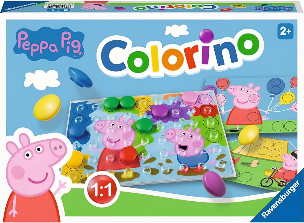 Ravensburger Prasátko Peppa Colorino Stolní hra Učení Obrázek produktu 