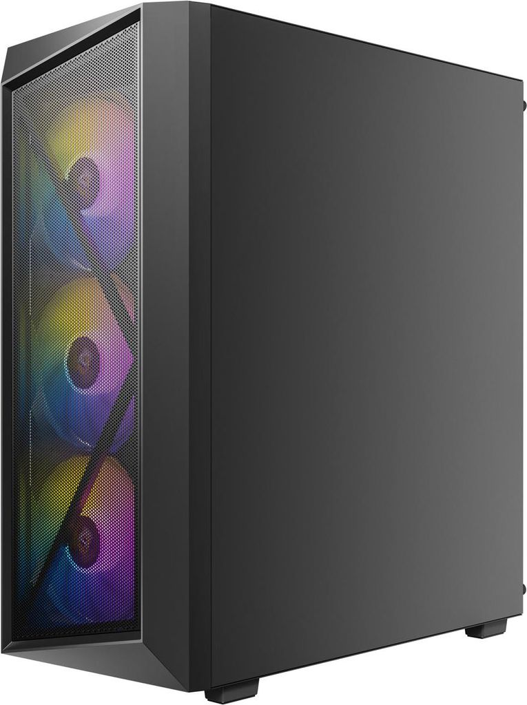 ANTEC AX67 ARGB PC Gehäuse Midi Tower Gaming ATX, schwarz