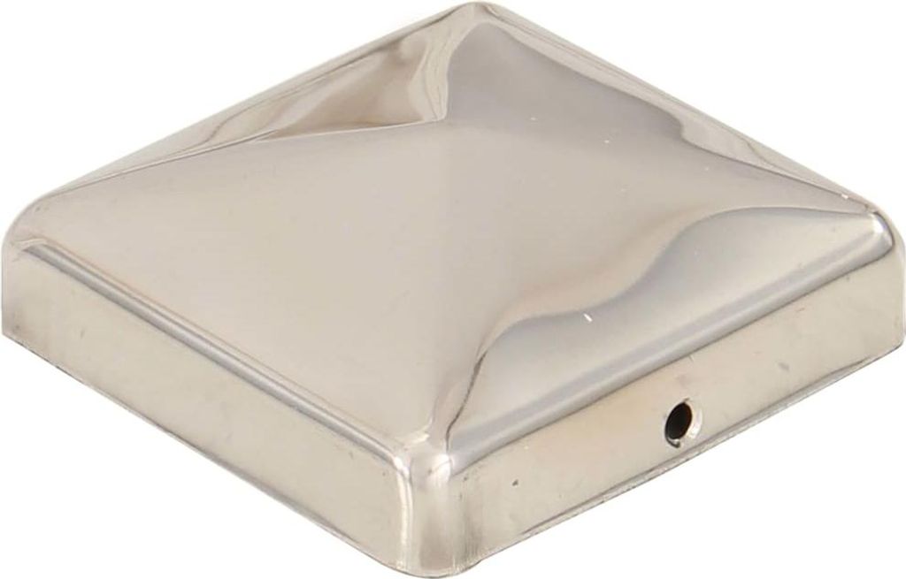vidaXL Pfostenkappen 6 Stk. Pyramide Edelstahl 71 x 71 mm