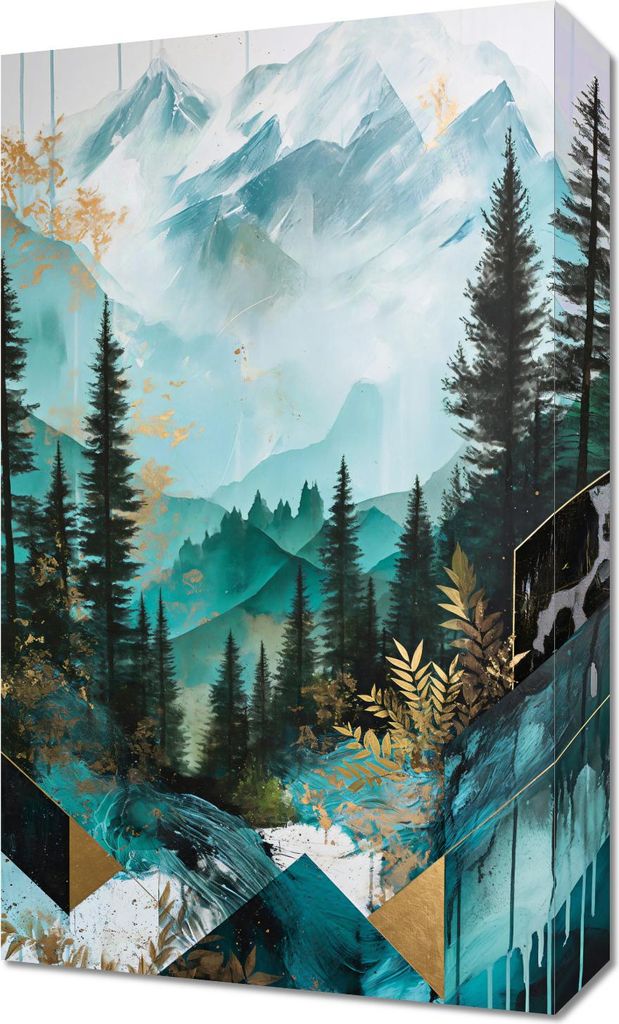 Bild 30x50cm Durchzogene Landschaften