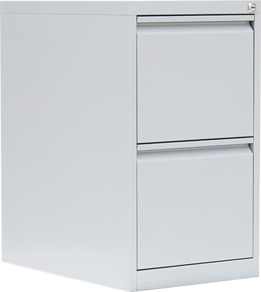 Büro Hängeregistratur Bürocontainer 70x40x62cm mit 2 Schüben Lichtgrau 560210