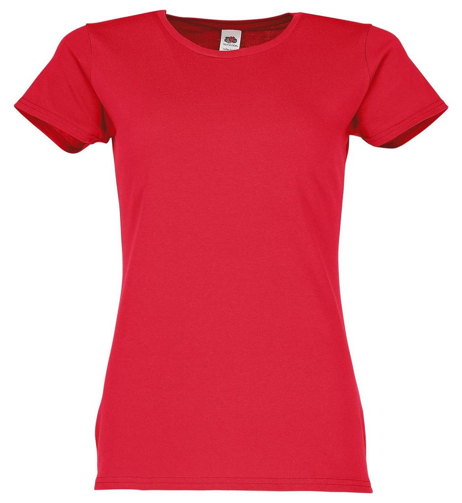 Fruit of the Loom Ladies Iconic 150 T-Shirt Farbe: rot Produktbild 
