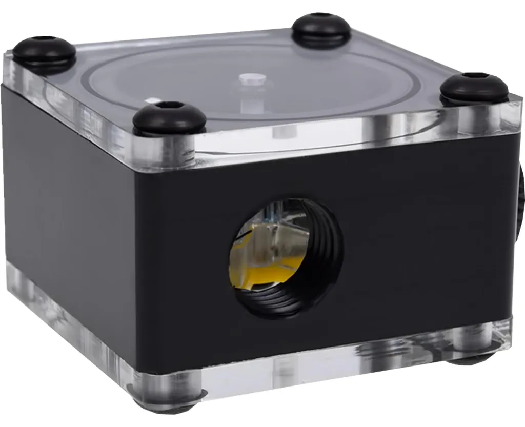 Raccord passe-cloison G1/4 carré Alphacool Aile de Glace pour boîtier
