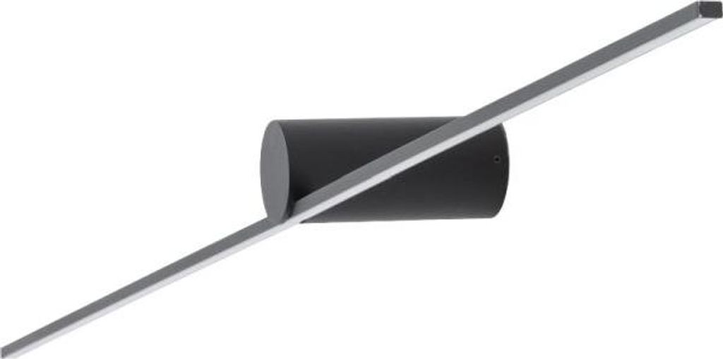 LED Wandlampe Aluminium Metall B: 66 cm Schwarz länglich neutralweißes Licht 4000 K 390 lm Modern